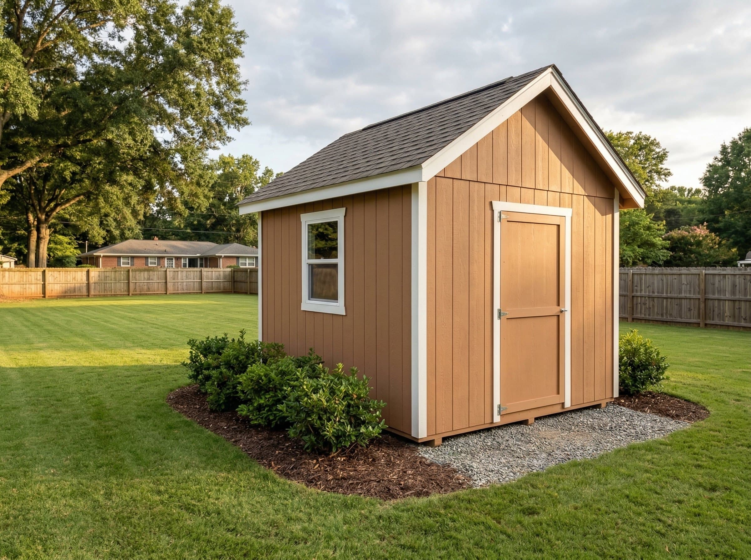 10×10 Gable Shed — photorealistic render