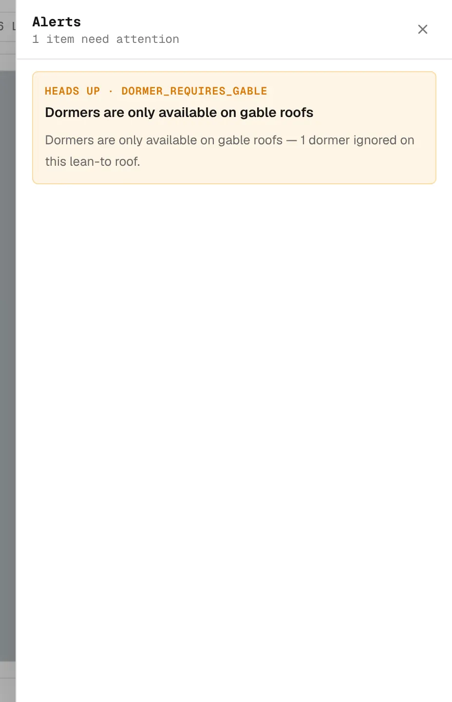 The Alerts drawer listing a Heads up alert with a plain-English explanation.