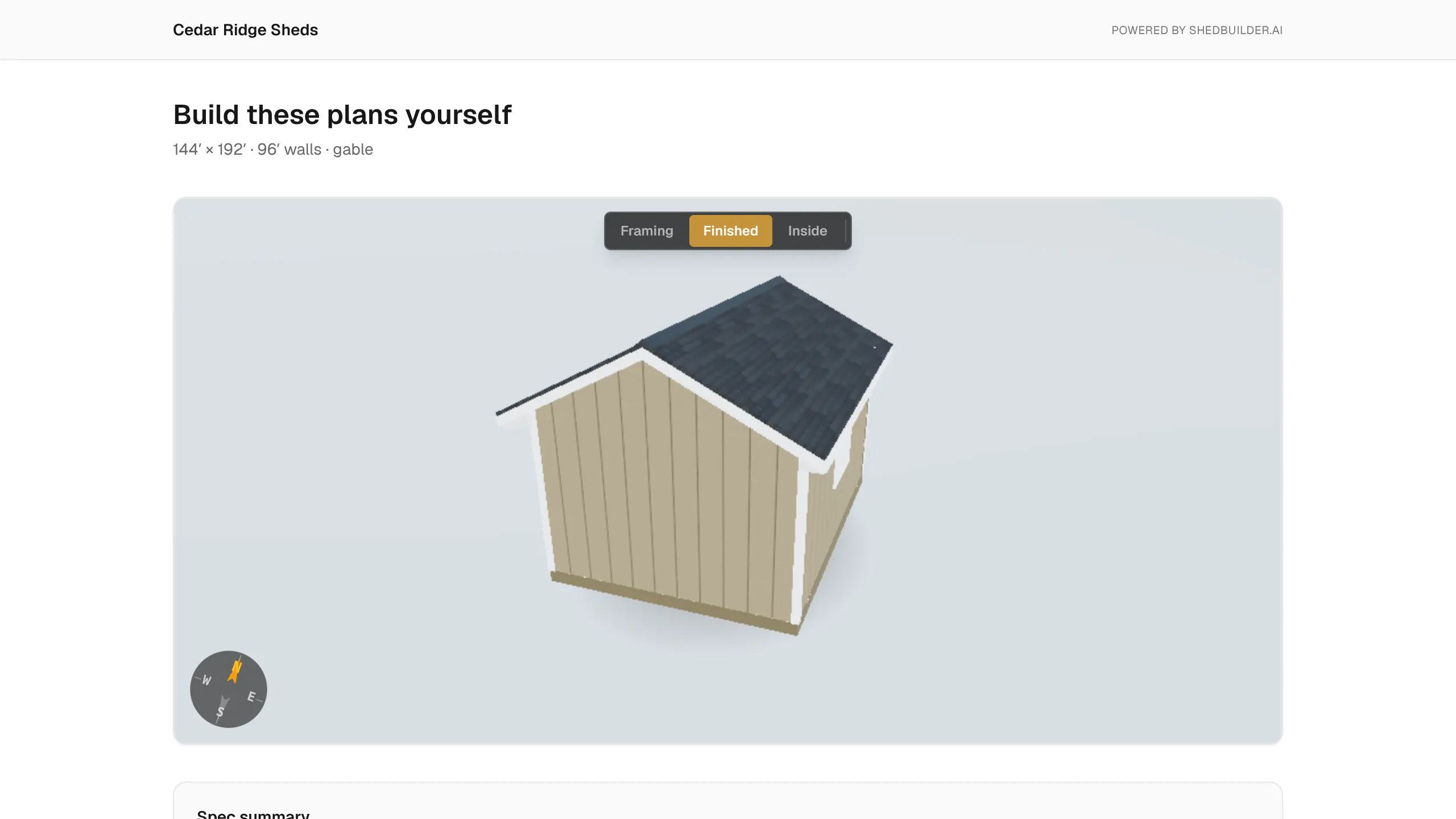 The buyer's plan sale page with the Buy plans button outlined.